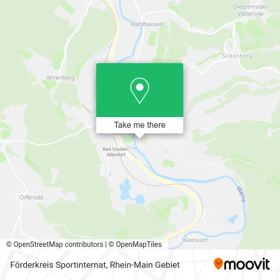 Карта Förderkreis Sportinternat