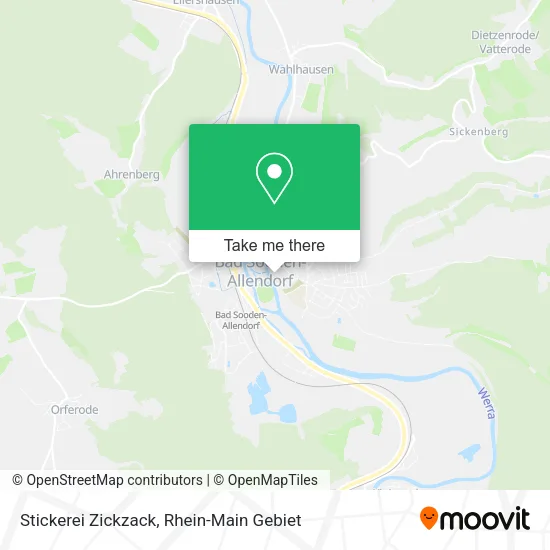 Карта Stickerei Zickzack