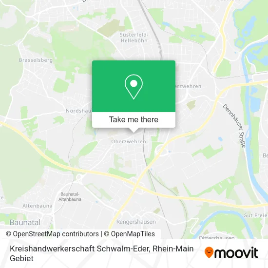 Карта Kreishandwerkerschaft Schwalm-Eder