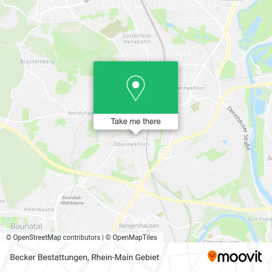 Карта Becker Bestattungen