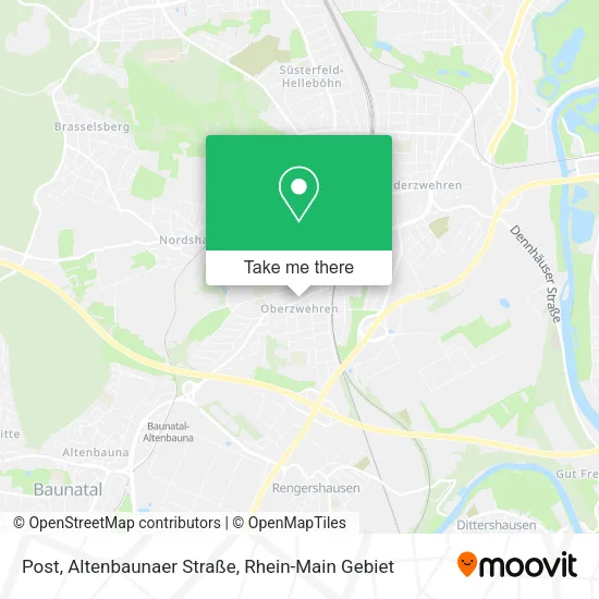 Карта Post, Altenbaunaer Straße
