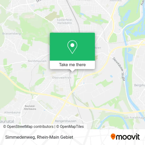 Карта Simmedenweg