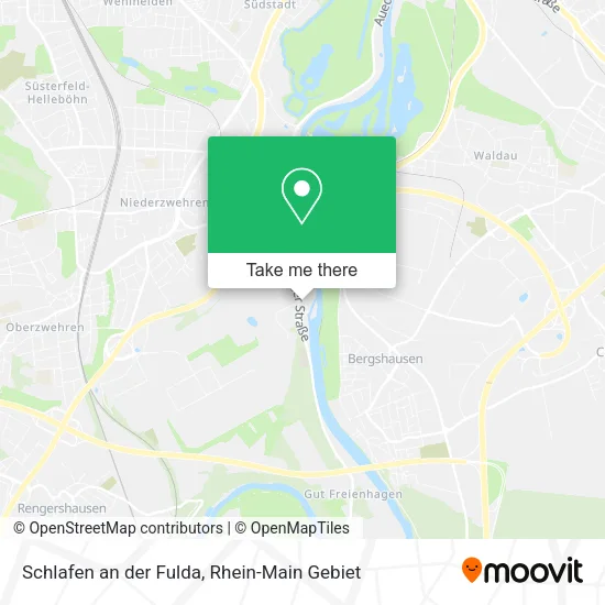 Карта Schlafen an der Fulda