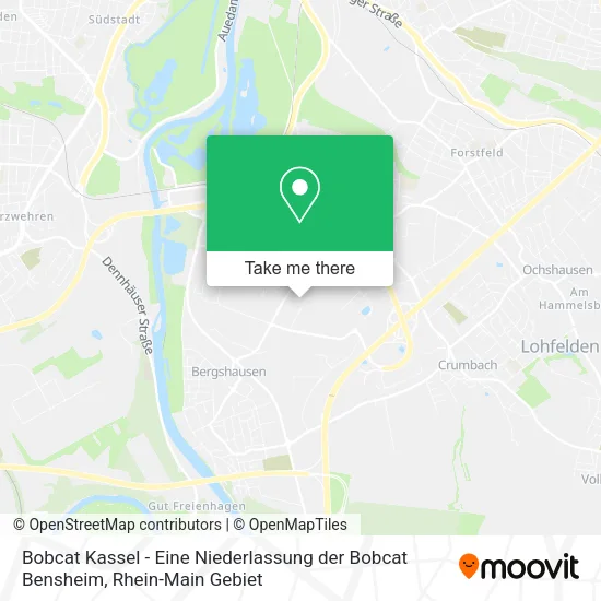 Карта Bobcat Kassel - Eine Niederlassung der Bobcat Bensheim