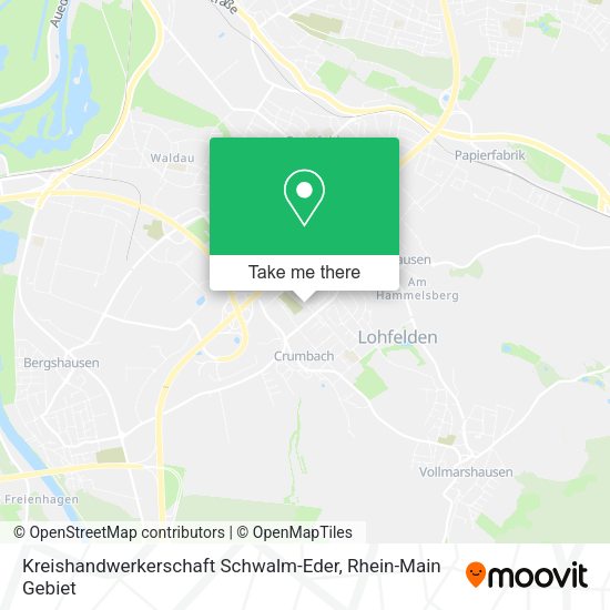 Карта Kreishandwerkerschaft Schwalm-Eder