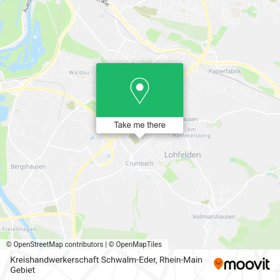 Карта Kreishandwerkerschaft Schwalm-Eder