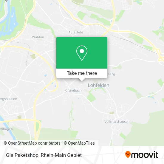 Gls Paketshop map
