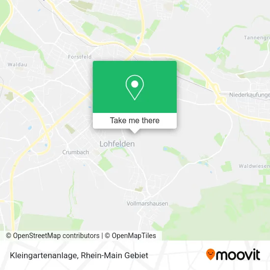 Карта Kleingartenanlage