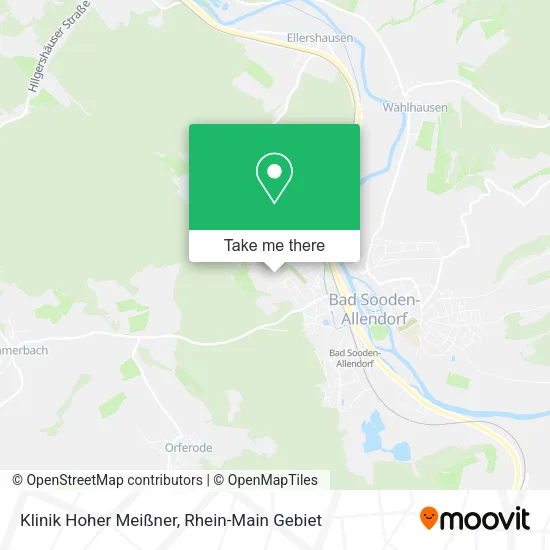 Карта Klinik Hoher Meißner