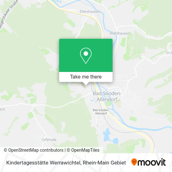 Карта Kindertagesstätte Werrawichtel