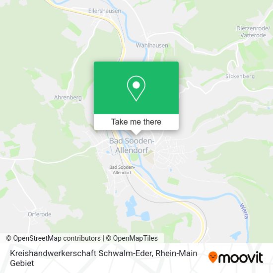 Карта Kreishandwerkerschaft Schwalm-Eder