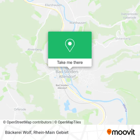 Карта Bäckerei Wolf