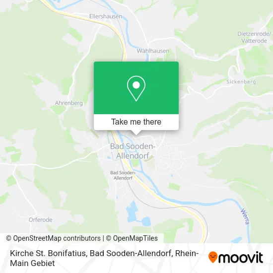 Kirche St. Bonifatius, Bad Sooden-Allendorf map