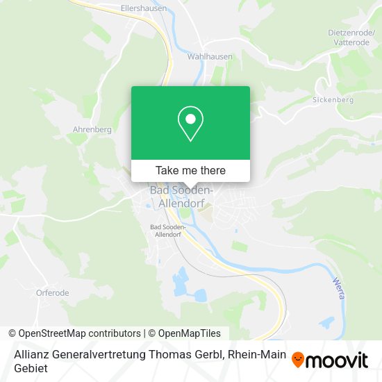 Карта Allianz Generalvertretung Thomas Gerbl