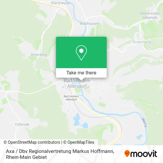 Карта Axa / Dbv Regionalvertretung Markus Hoffmann