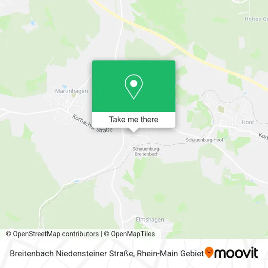Карта Breitenbach Niedensteiner Straße