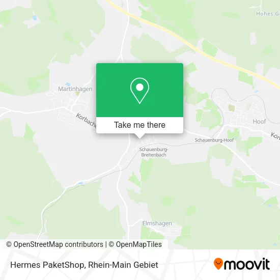 Карта Hermes PaketShop