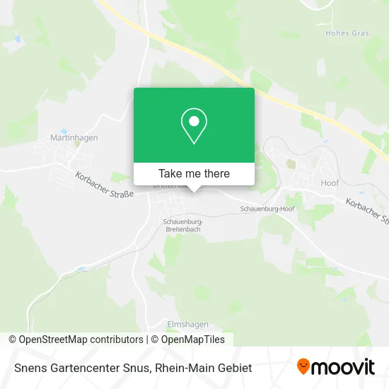 Карта Snens Gartencenter Snus