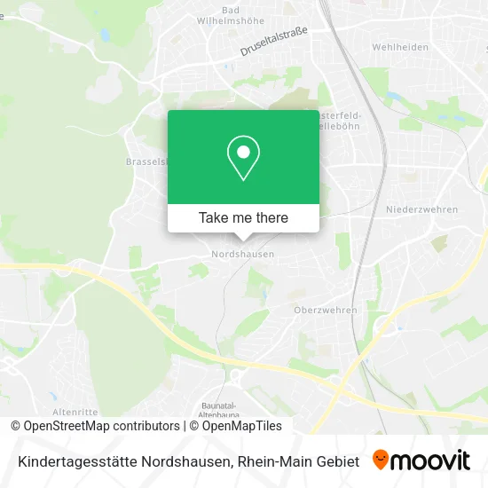 Карта Kindertagesstätte Nordshausen