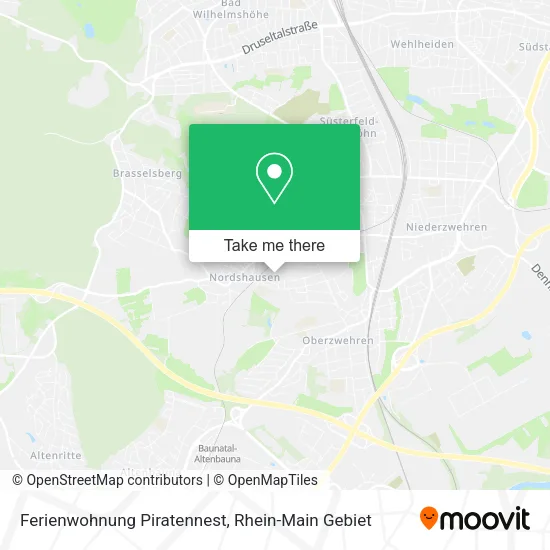 Карта Ferienwohnung Piratennest