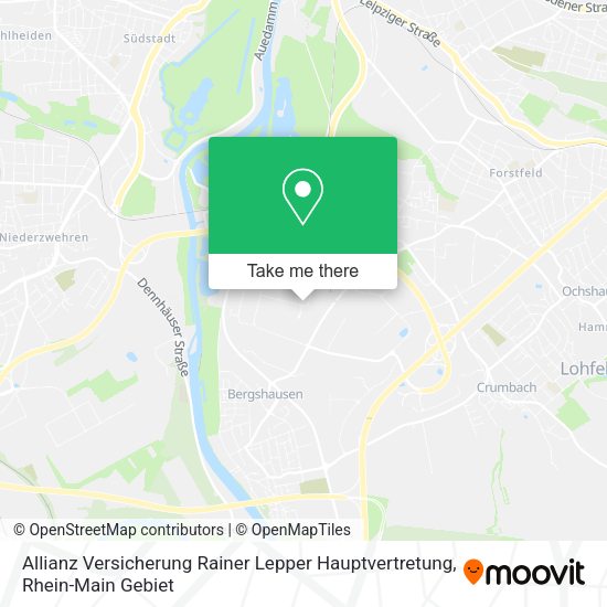 Карта Allianz Versicherung Rainer Lepper Hauptvertretung