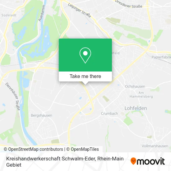 Карта Kreishandwerkerschaft Schwalm-Eder