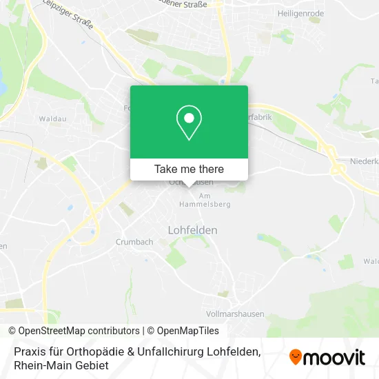 Карта Praxis für Orthopädie & Unfallchirurg Lohfelden