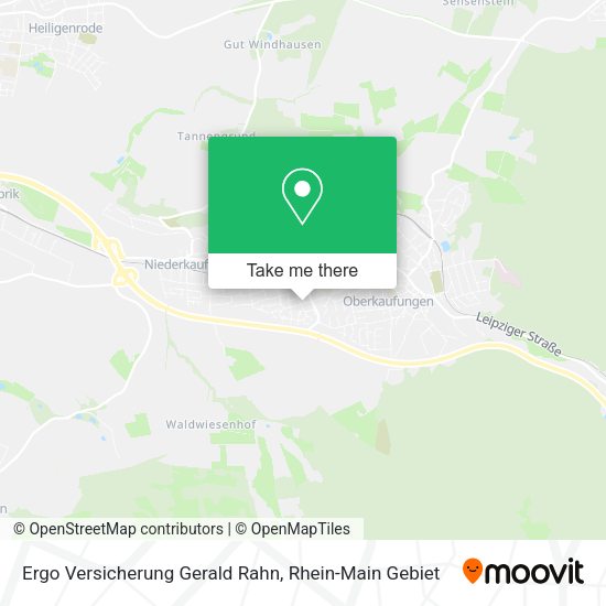 Карта Ergo Versicherung Gerald Rahn