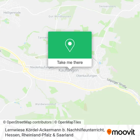 Карта Lernwiese Kördel-Ackermann b. Nachhilfeunterricht