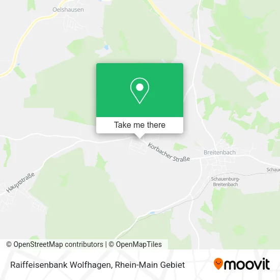 Карта Raiffeisenbank Wolfhagen