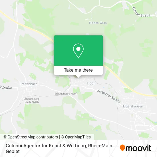 Карта Colonni Agentur für Kunst & Werbung