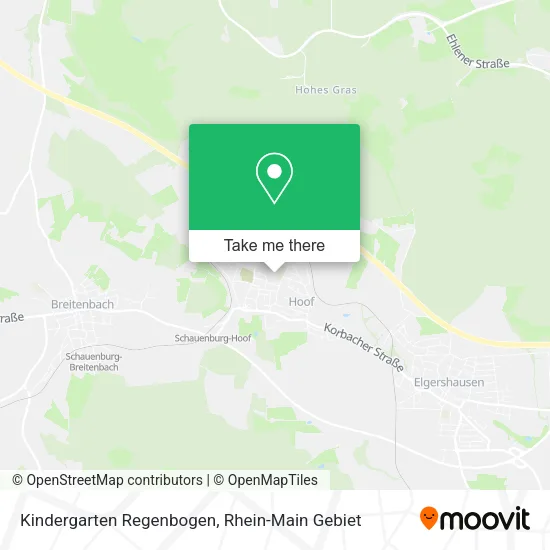 Карта Kindergarten Regenbogen