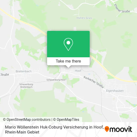 Карта Mario Wöllenstein Huk-Coburg Versicherung in Hoof
