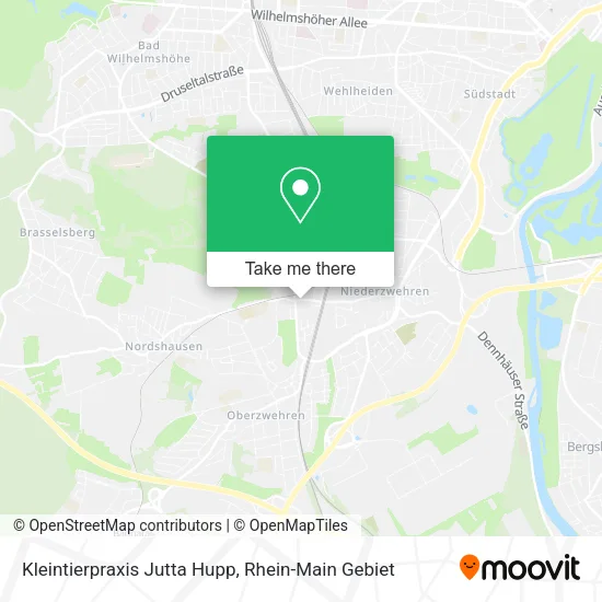 Карта Kleintierpraxis Jutta Hupp