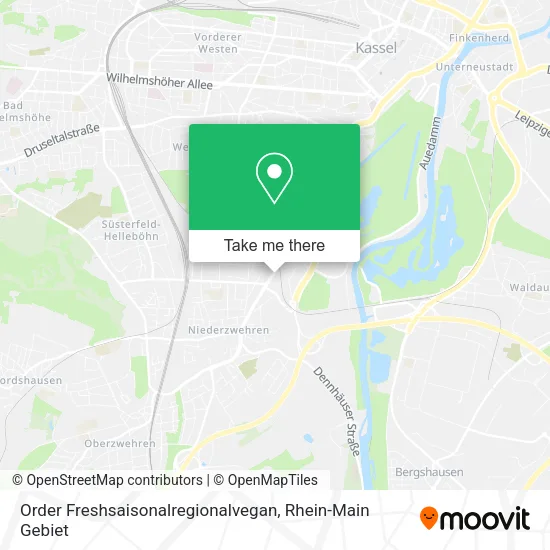 Карта Order Freshsaisonalregionalvegan