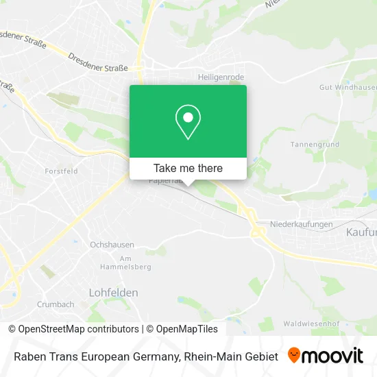 Карта Raben Trans European Germany