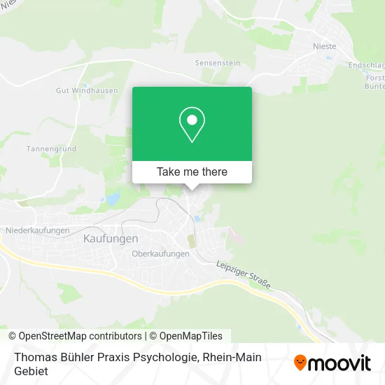 Карта Thomas Bühler Praxis Psychologie