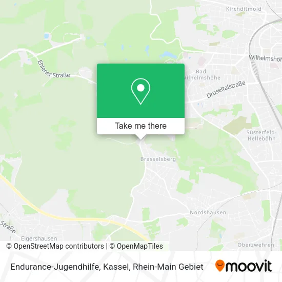 Карта Endurance-Jugendhilfe, Kassel