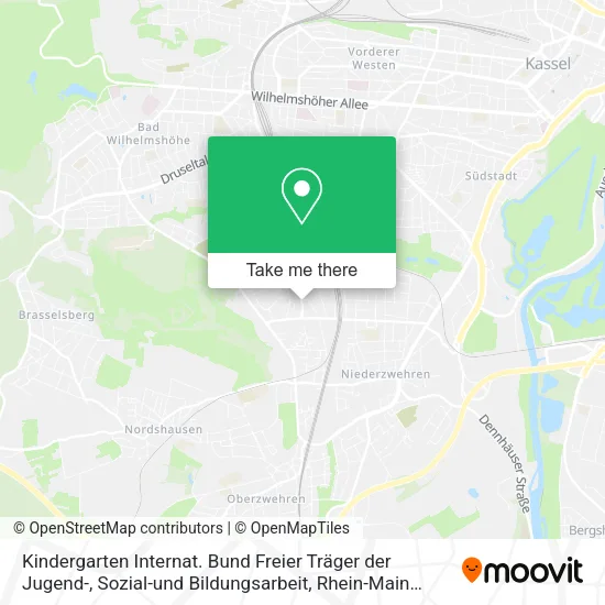 Карта Kindergarten Internat. Bund Freier Träger der Jugend-, Sozial-und Bildungsarbeit