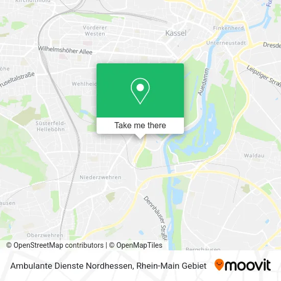 Карта Ambulante Dienste Nordhessen