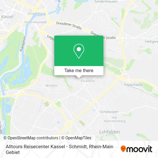 Карта Alltours Reisecenter Kassel - Schmidt