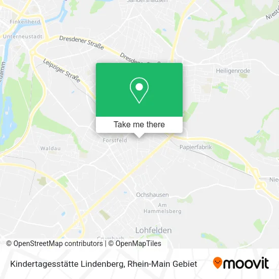 Карта Kindertagesstätte Lindenberg