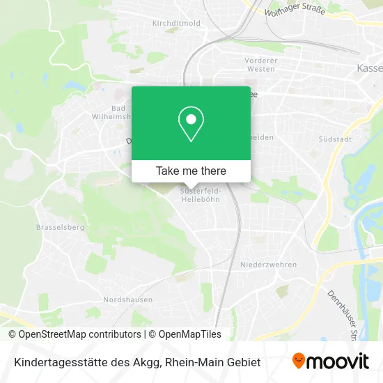Карта Kindertagesstätte des Akgg