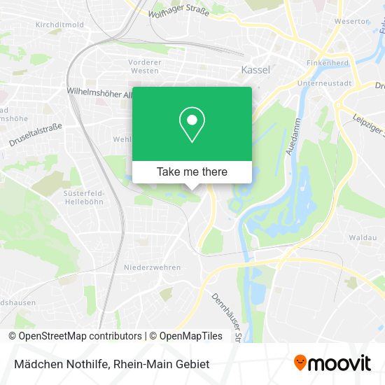 Карта Mädchen Nothilfe