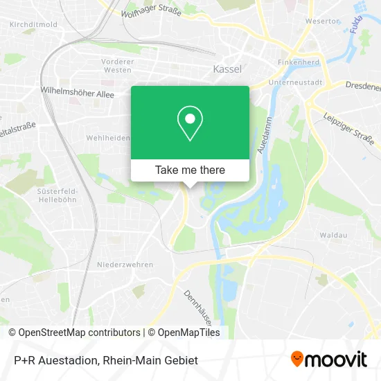 Карта P+R Auestadion