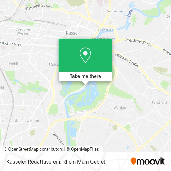 Карта Kasseler Regattaverein