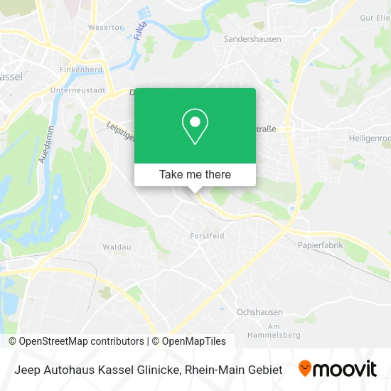 Jeep Autohaus Kassel Glinicke map
