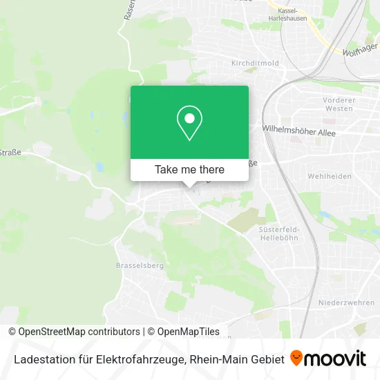 Карта Ladestation für Elektrofahrzeuge