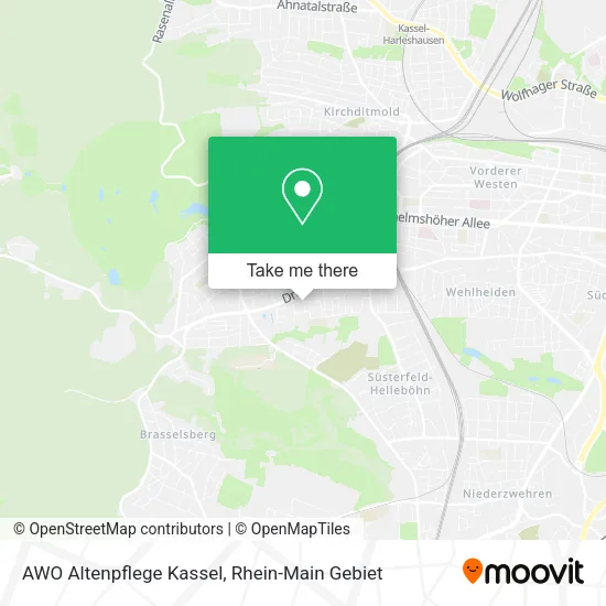 Карта AWO Altenpflege Kassel