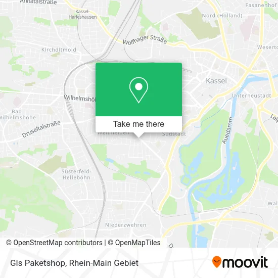 Gls Paketshop map